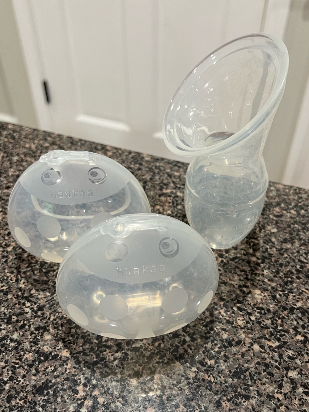 Haakaa ladybug milk collectors set and Haakaa original silicone breast pump